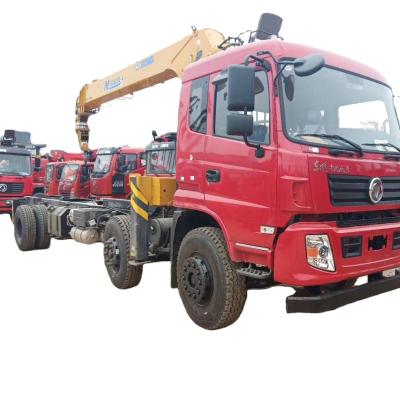 China TRUCK CRANE DongFeng 10 ton truck crane with military grade 6X2 mounted crane hydraulic telescopic boom for sale for sale