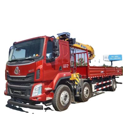 China TRUCK CRANE 6*2 DongFeng 12 Ton Truck Crane Max Height 20.1m Lifting Mobile Boom 10 Ton Mounted Telescopic Crane for sale