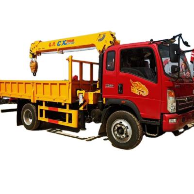 China TRUCK CRANE 4X2 Hydraulic Mobile Boom Truck Crane Height 13m Max Lifting Telescopic Truck Crane for sale