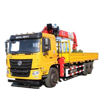 China TRUCK CRANE 6x4 12 ton 14 ton mobile telescopic stiff boom truck mounted hydraulic crane with good price for sale