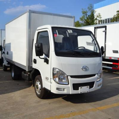 China Reefer Van Refrigerater Truck Gasoline 1ton 2ton 8CBM Fresh Food Freezer Vehicle Ice Cream Meat Transporter YUEJIN Small Transport Freezer In Ghana for sale