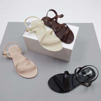 China Fashion Trend Hot Sales Slides Slippers Summer Beach Spring PVC Soft Plastic Sandals Women Freeze Sandals for sale