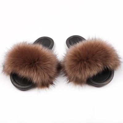 China Fashion Trend Hot Sale Fur Slides Women And Lady Colorful Slippers Fur Slides For Indoor Home Indoor Slippers Women Flip Flops Women Slippers A for sale