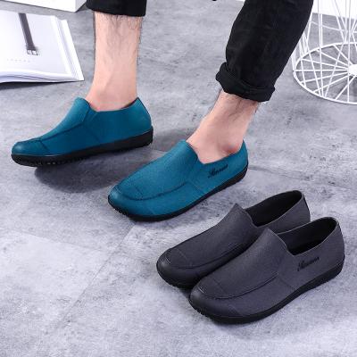 China Lightweight hot sale fashion INS PVC sandals men's fashion ankle color waterproof working rain boots for sale