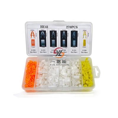 China POM/NYLON/PLSATIC HE41 270pcs Push Pin Rivet Trim Clip Assortment Automotive Kit for sale