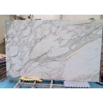 China Modern Calacatta Natural Marble Stone Calacatta Quartz Stone Slabs For Kitchen Countertop for sale