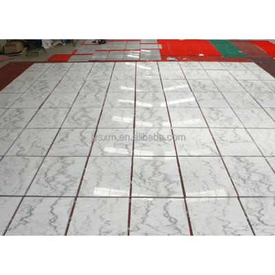 China Modern Stock Available China Carrara White Marble Tiles for Bathroom for sale