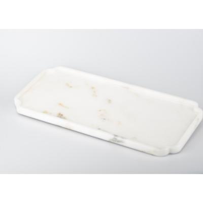 China Modern Low Price Hot Sale White Traditional Chinese Stone Tea Tray for sale