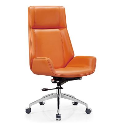 China China Manufacture Foldable Leather Executive Swivel Manager Office Chair For Office Furniture for sale