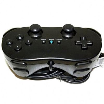 China For Classic Wii Game Pad Controller Joystick For Wii U Black Controller Pro For Wii U Controller for sale