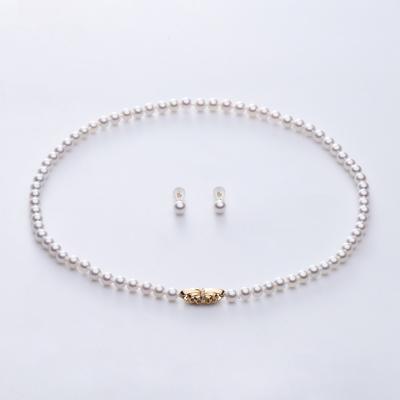 China Real CLASSIC Popular Outstanding Quality 5-5.5Mm Pearl Necklace Kit Set for sale