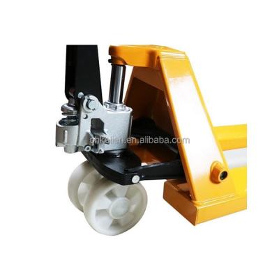 China Safety Easy Operation Hydraulic Jack Manual Plastic Pallet Truck With Nylon Wheel Pallet Truck Hand Forklifts for sale