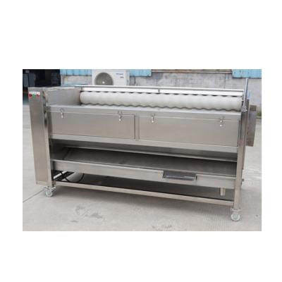 China High Efficiency Vegetable Turnip Ginger Washer Fruit And Vegetable Chili Turning Potato Dry Washing Machine And Peeling Machine for sale