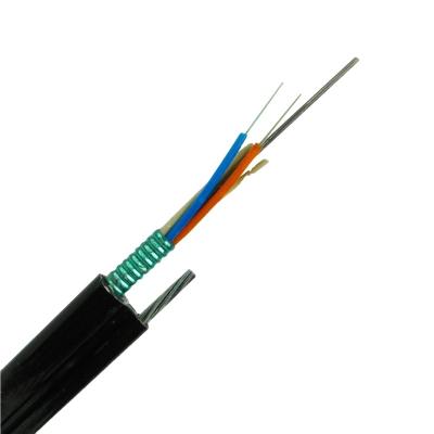 China Self Supporting Outdoor Armored Fiber Optic Cables 48cores Network Figure 8 Core 24 Core Fiber Optic Cable Steel Wire for sale