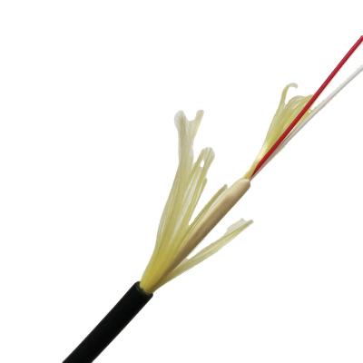 China 2/4core LSZH Duct Drop Cable Double Jacket Indoor/Outdoor Aerial FTTH Fiber Optic Aerial Drop Cable for sale