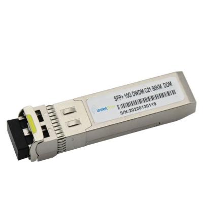 China FTTX SFP module price optical transceiver for 10g SFP fiber optic transceiver DWDM C21 80KM for sale