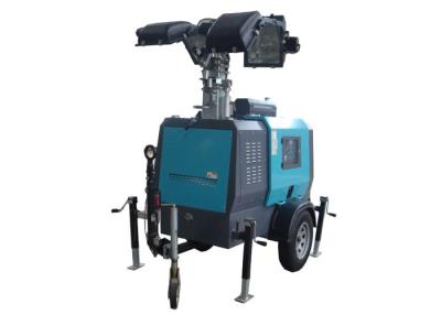 China Manual start Mobile Light Tower with 4*1000W  metal halide lamp Kubota engine generator for sale