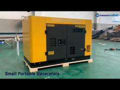 Compact Structure Small Portable Generators Diesel 11kw 2 Cylinder Low Noise