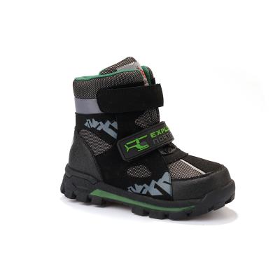 China Child Waterproof Black Warm Winter Snow Boot Shoe For Toddler for sale