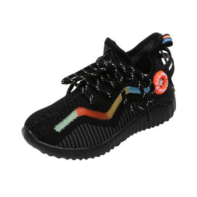 China Anti-odor kids brand big black white kids fashion sneakers yeezy sport shoes for sale