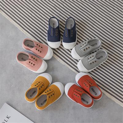 China Anti-Smell Toddler Loafers Kids Cartoon Slip On Tennis Canvas Shoes Kids for sale