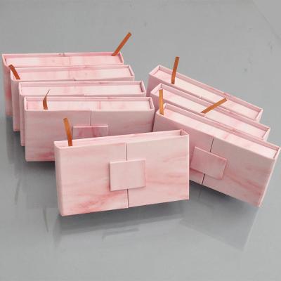 China Wholesale Recyclable Pink Eyelash Packaging Paper Box Customized Paper Eyelash Packaging Box for sale