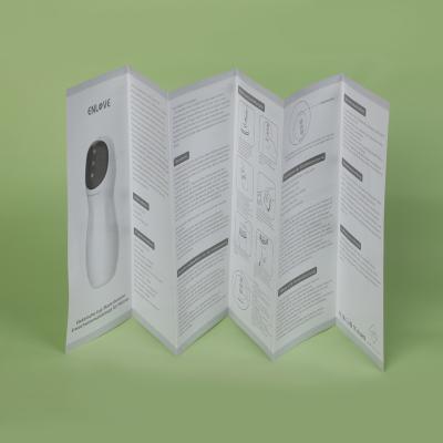 China paper & Hot Selling Factory 6 Page Leaflet Brochure Cardboard 6 Accordion Fold Six Panel White Brochures for sale