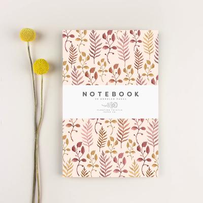 China Best Selling Customizable Soft Cover Letter Notebook Journals Books Beautiful Floral Notebook for sale