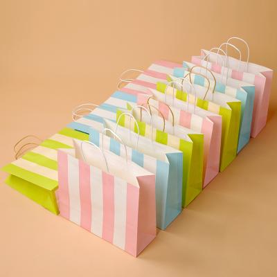 China Customized Recyclable Boutique Shopping Bag Cheap Kraft Goods Bags Colored Uline Eurototes for sale