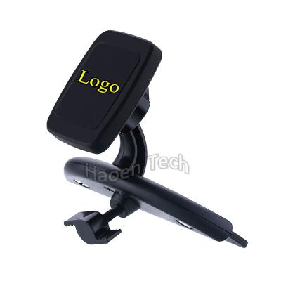 China Adjustable Waist Car Phone Mount Mobile Phone Holder 360 Degree Rotation Universal CD Slot Mobile Phone Mount Cradle for sale