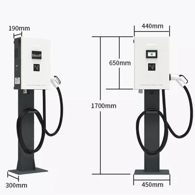 China Greenova 30KW CCS ccs1 ccs2 DC EV Wall Charger Station EV Electric Car Charging Station Fast Charger GN-ENCDC030K for sale