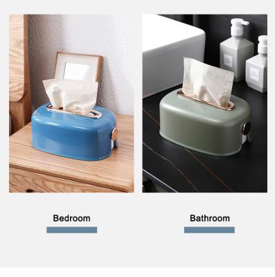 China Fold Up Wall Mounted Holder Box Toilet Paper Box Household Tissue Plastic Tissue Box for sale