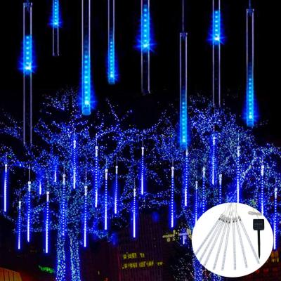 China Shower Lights Waterproof 8 Tubes Led Outdoor Solar Meteor Shower Lights Rainfall Meteor Lights for sale