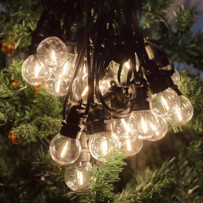 China 25LED G40 Rubber Belt Light Solar Pluggable Outdoor Lamp Bulb Festoon String Light Festoon Light G40 Bulb Belt String Light Waterproof Connectable Outdoor Lamp Bulb for sale