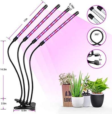 China Dimming+Color adjustment+Timming+RF Outdoor Timing Indoor Plants Full Spectrum 40W 4 Heads Remote Control Plant To Grow Light For Succulents for sale