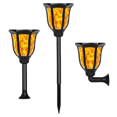 China Solar Garden Torch Lights Waterproof 96 LED Tiki Torch Lawn Garden Ground Outdoor Camping Landscape for sale