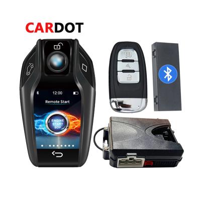 China BT APP Digital Key Start Stop Engine Drop Shipping Car+ LCD Keyless Entry Engine Start Stop Starter Alarms Para Remote Auto KOL Car Smart Pke Alarms for sale