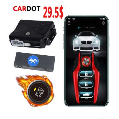 China Anti-Hijacking Car Engine Immobilizer Drop Shipping Best KOL Cardot Kit Smart Car Alarm Push Engine Start Remote Stop Key for sale