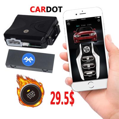 China Gasoline and Diesel Cars Drop Shipping Russian Universal Car Push Button Start KOL Cardot Market Starter Remote Car Alarms for sale