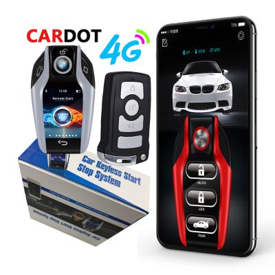 China App Start Stop Drop Shipping KOL Cardot 4g Gps Remote Start Pke Starter Keyless Entry Car Alarm System Smart Engine Start Stop for sale