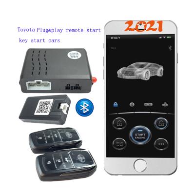 China Remote Start Stop Engine Drop Shipping Plug and Play Remote Start Engine Stop Key Start KOL Cardot Keyless Entry BT Car Alarms FOR Toyota for sale