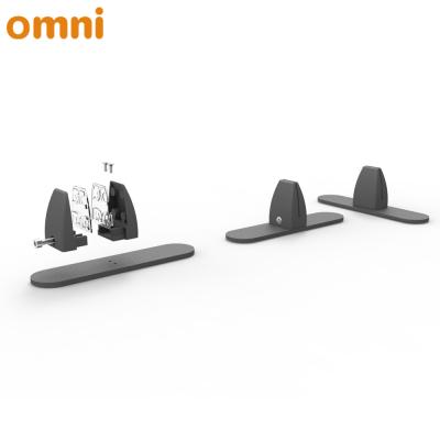 China Promotes Safe Social Distancing Between People Office Furniture Accessories HMA82 Zine-alloy Screen Divider Clip Clamp Desk Fasteners for sale