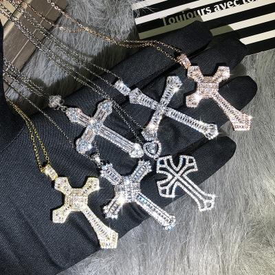 China Vintage Fashion Vintage Cross Pendant Necklace For Women Gift Gothic Goth Jewelry Long Chain Accessories Punk Choker Jewelry for sale