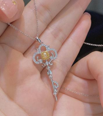 China CLASSIC Women's Zircon Necklace High Quality Classic Jewelry Pendant Holiday Exquisite Gift for sale