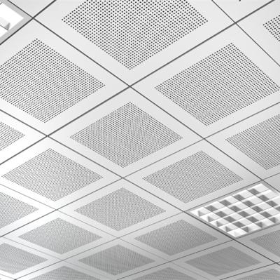 China Shipping Artistic Corrosion Protection Product Aluminum Gusset Ceiling 600x600 For Office Building for sale