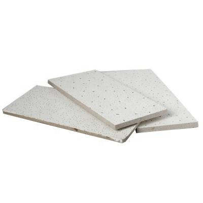 China Perforated Ceilings Fiber Acoustic Sound Absorbing Mineral Ceiling Tiles 595mm*595mm*10mm for sale