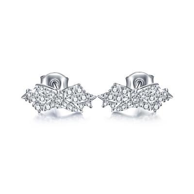 China Romantic New bow stud earrings s925 silver earrings high-end big-name jewelry of the same style popular fashion sterling silver earrings for sale