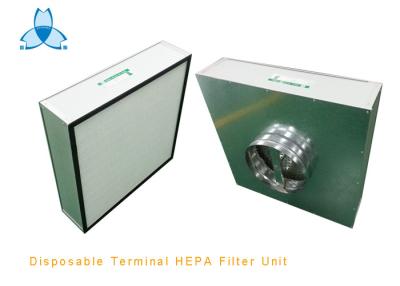 China A unidade de filtro descartável do terminal HEPA motorizou não o tipo, unidade de filtro da caixa HEPA, HEPA para o teto à venda