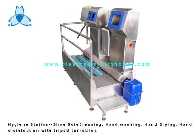 China Hygiene-Station, einzige Reinigung des Schuh-SS304/Handwaschmaschine/-Händedesinfektion für Nahrungsmittelfabrik zu verkaufen