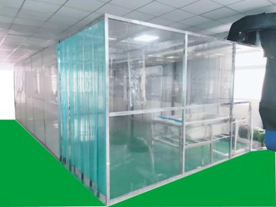 China De Schone Cabine van ISO7 Softwall met de Antistatische pvc-Gemakkelijke Installatie van Gordijnmaterialen Te koop